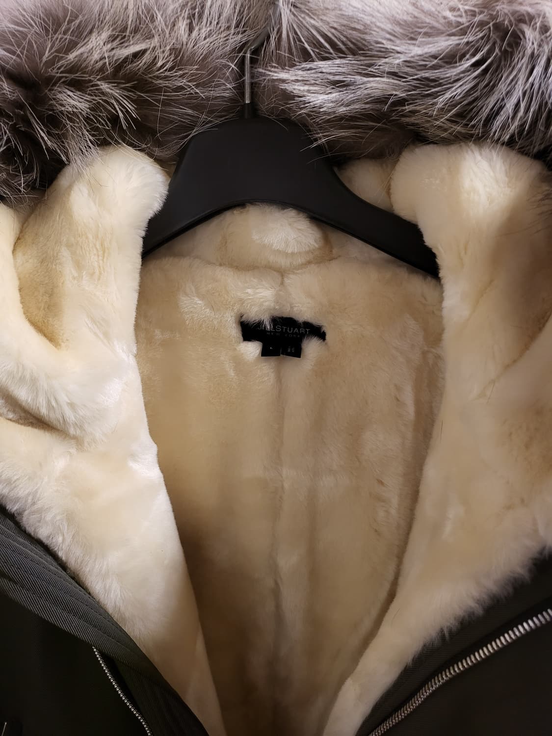 질스튜어트 폭스퍼 구스다운 롱패딩 상품이미지4