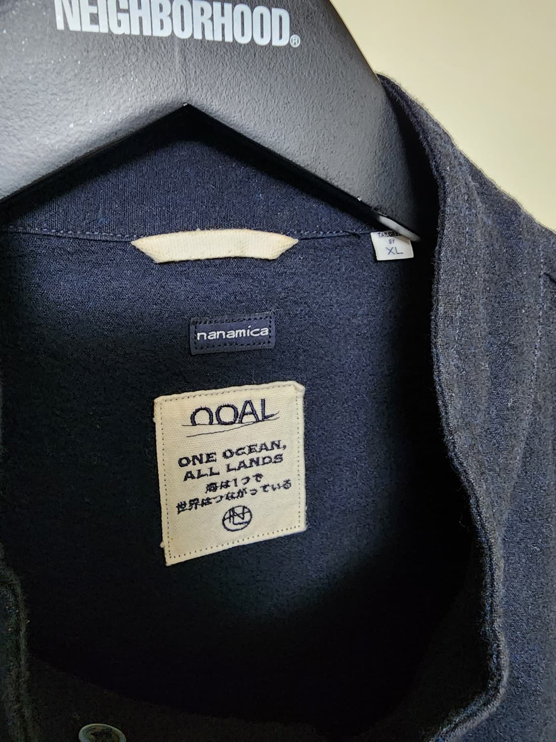 24FW 나나미카 코튼 울 마리너 자켓 네이비 XL 상품이미지3
