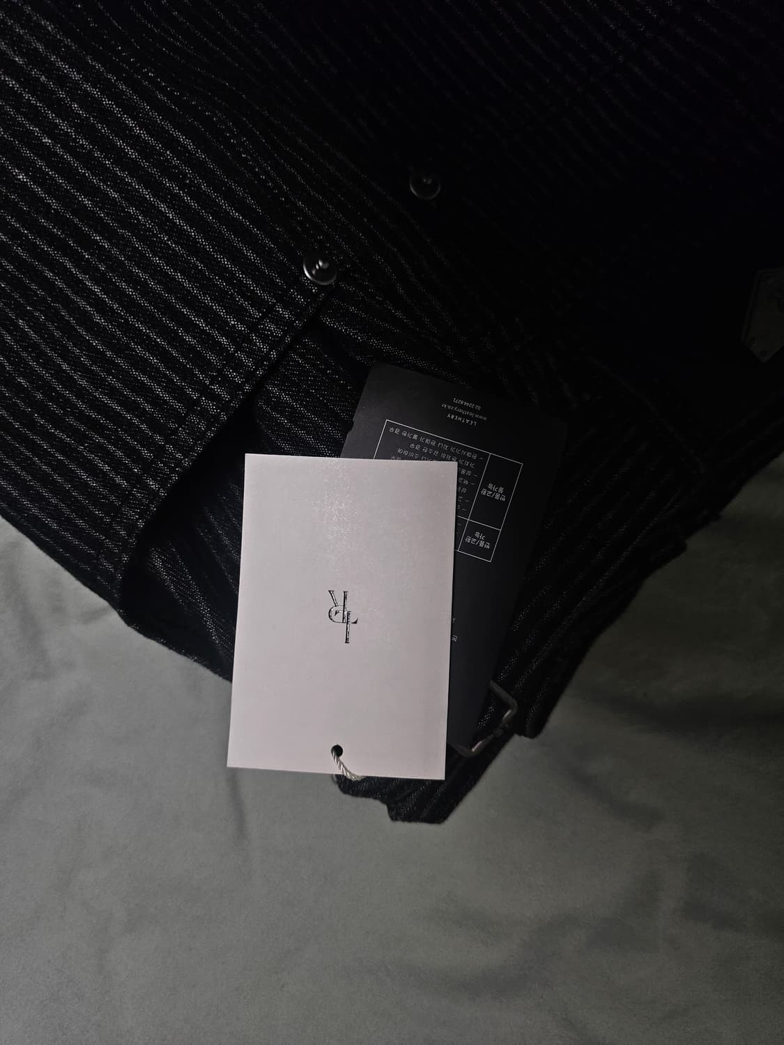 레더리 스트라이프 페이드 데님 팬츠 [BLACK] s사이즈 상품이미지3