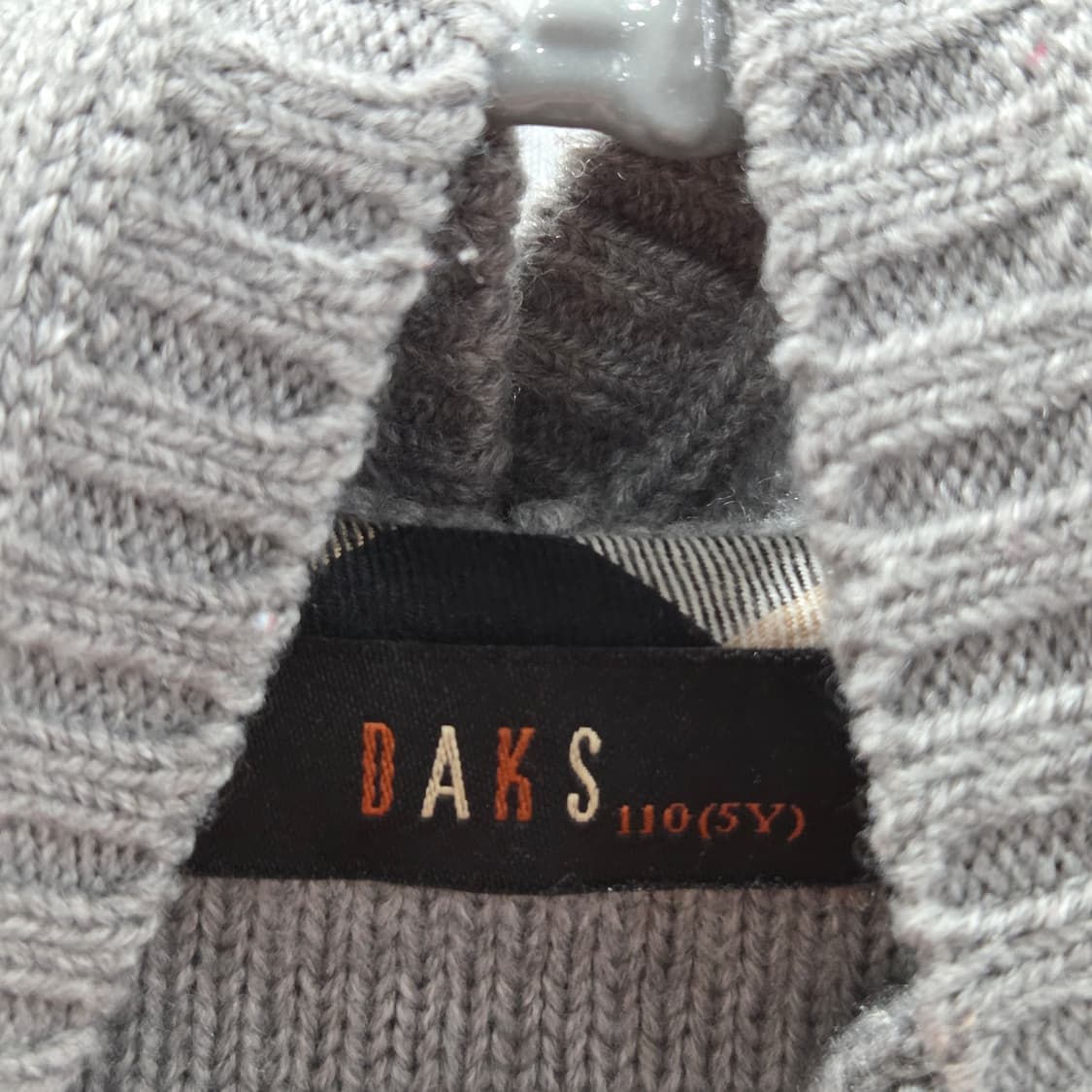 닥스 키즈 후드 니트집업 110/5Y 상품이미지3