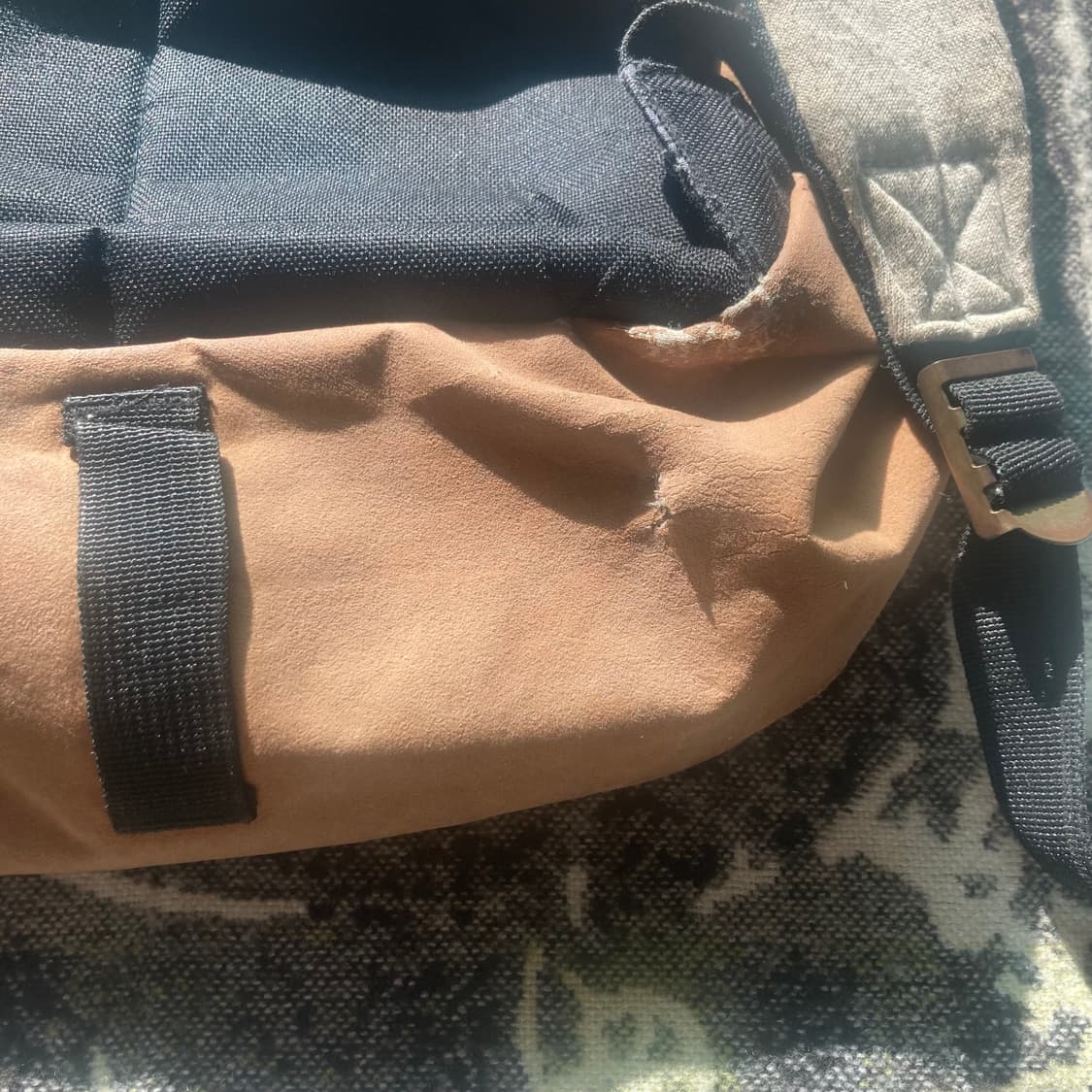 Cable knit zip backpack 상품이미지5