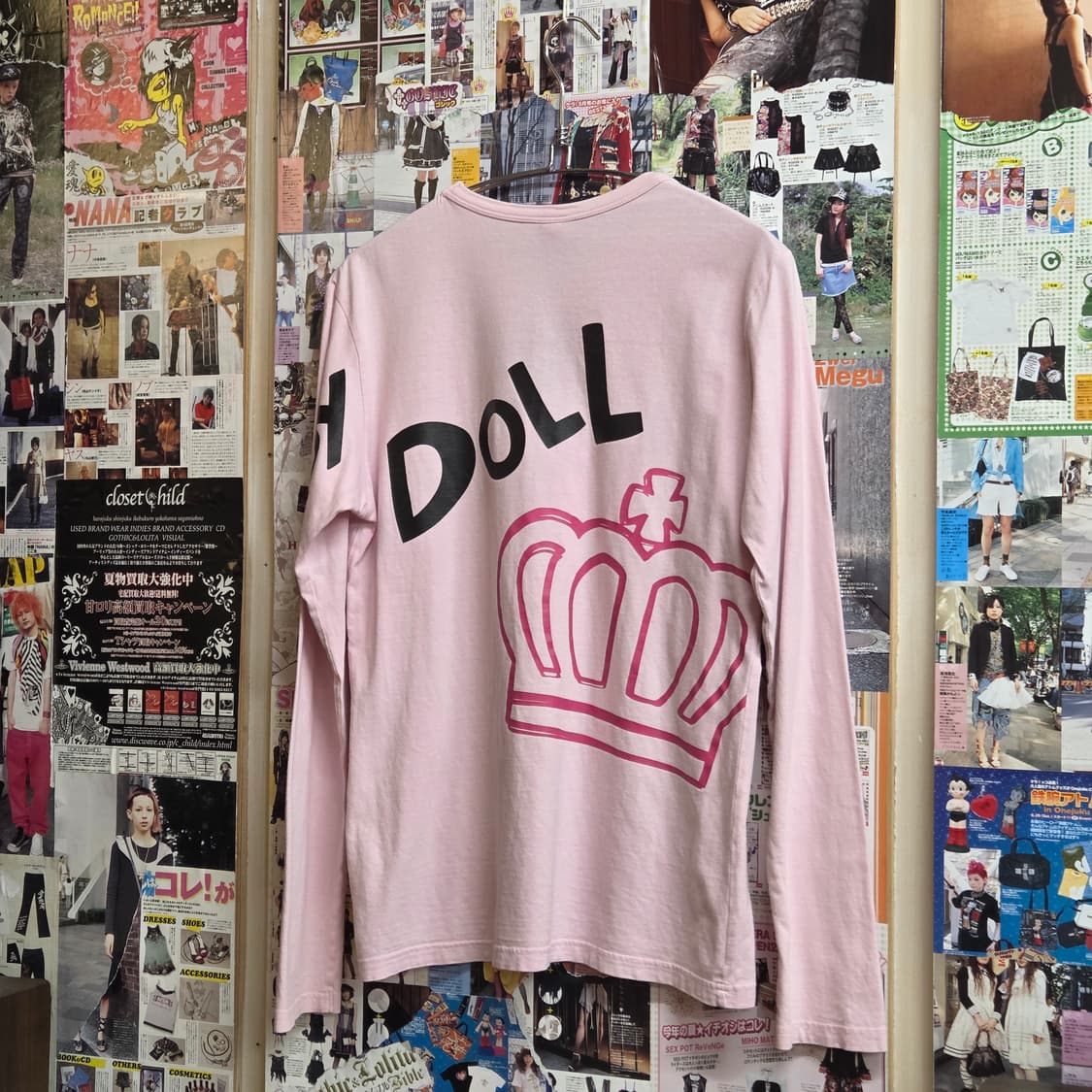 JPN 베이비돌 프린팅 핑크 롱슬리브 상품이미지4