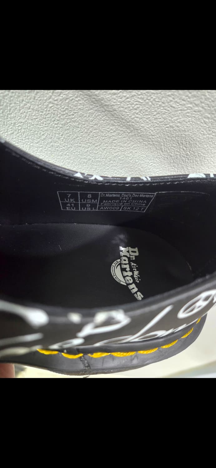 닥터마틴 1461 낙서 스크립트 슈즈 상품이미지2