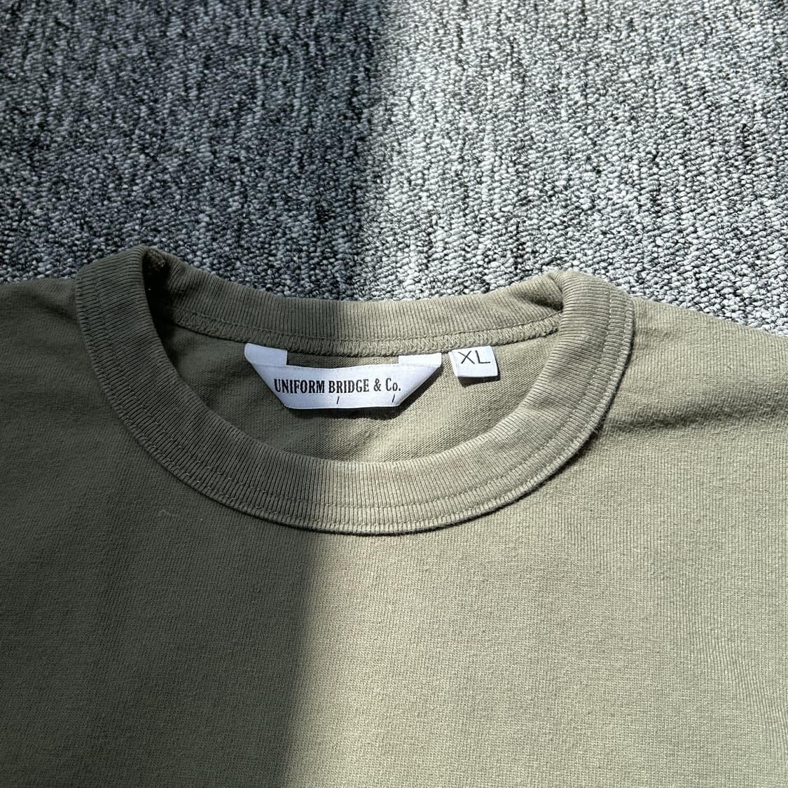 유니폼 브릿지 헤비웨이트 카키 반팔티셔츠 상품이미지4