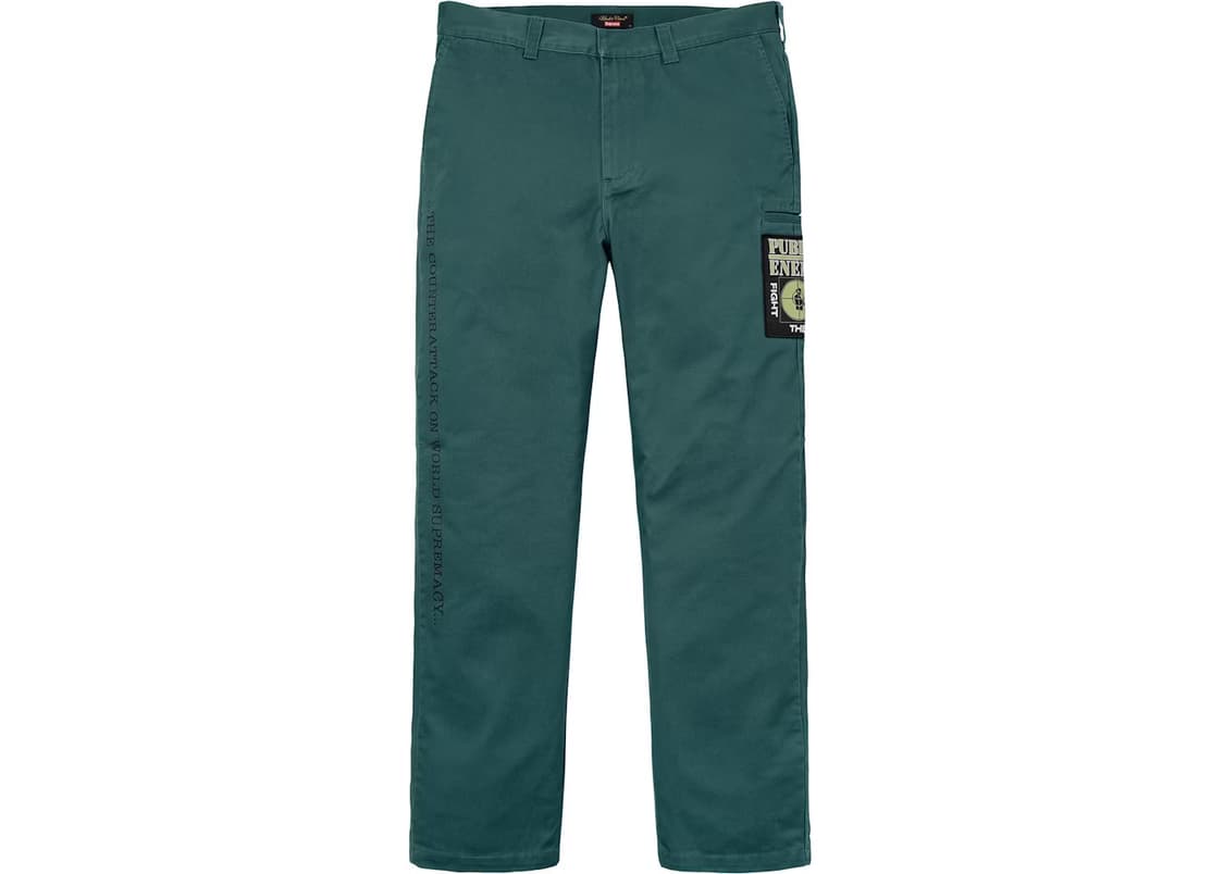 슈프림 언더커버 퍼블릭에너미 워크팬츠32사이즈 그린색 상품이미지2