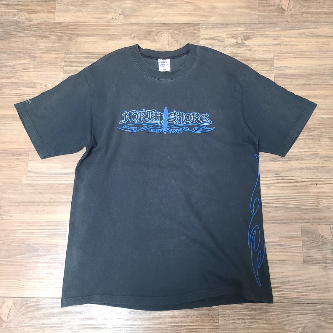 (M 100) USA 90s 올드 빈티지 크레이지 셔츠 반팔 티 티셔츠 상품이미지3