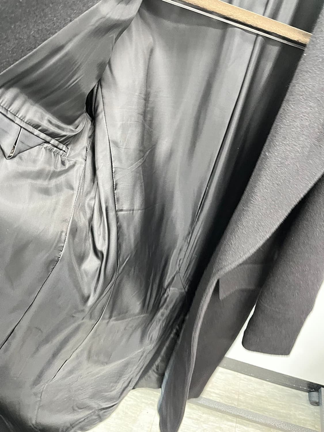 100) 산드로 카멜헤어 롱코트  상품이미지8