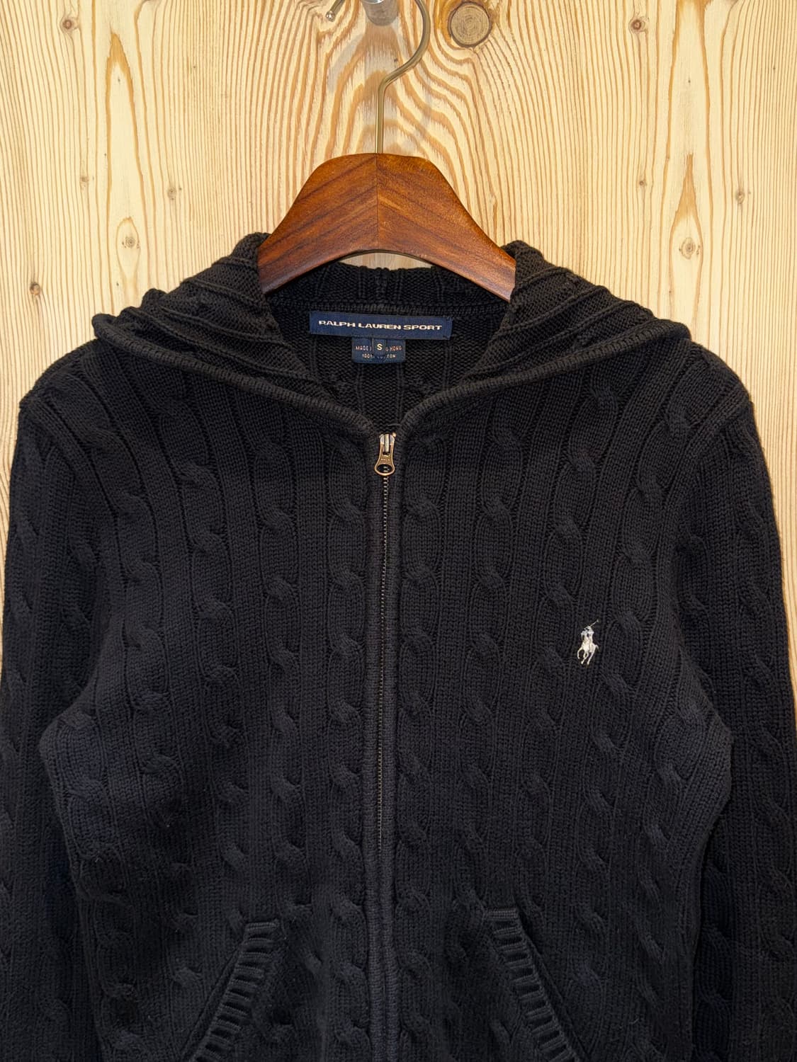 폴로 랄프로렌 케이블 니트 후드집업 상품이미지3