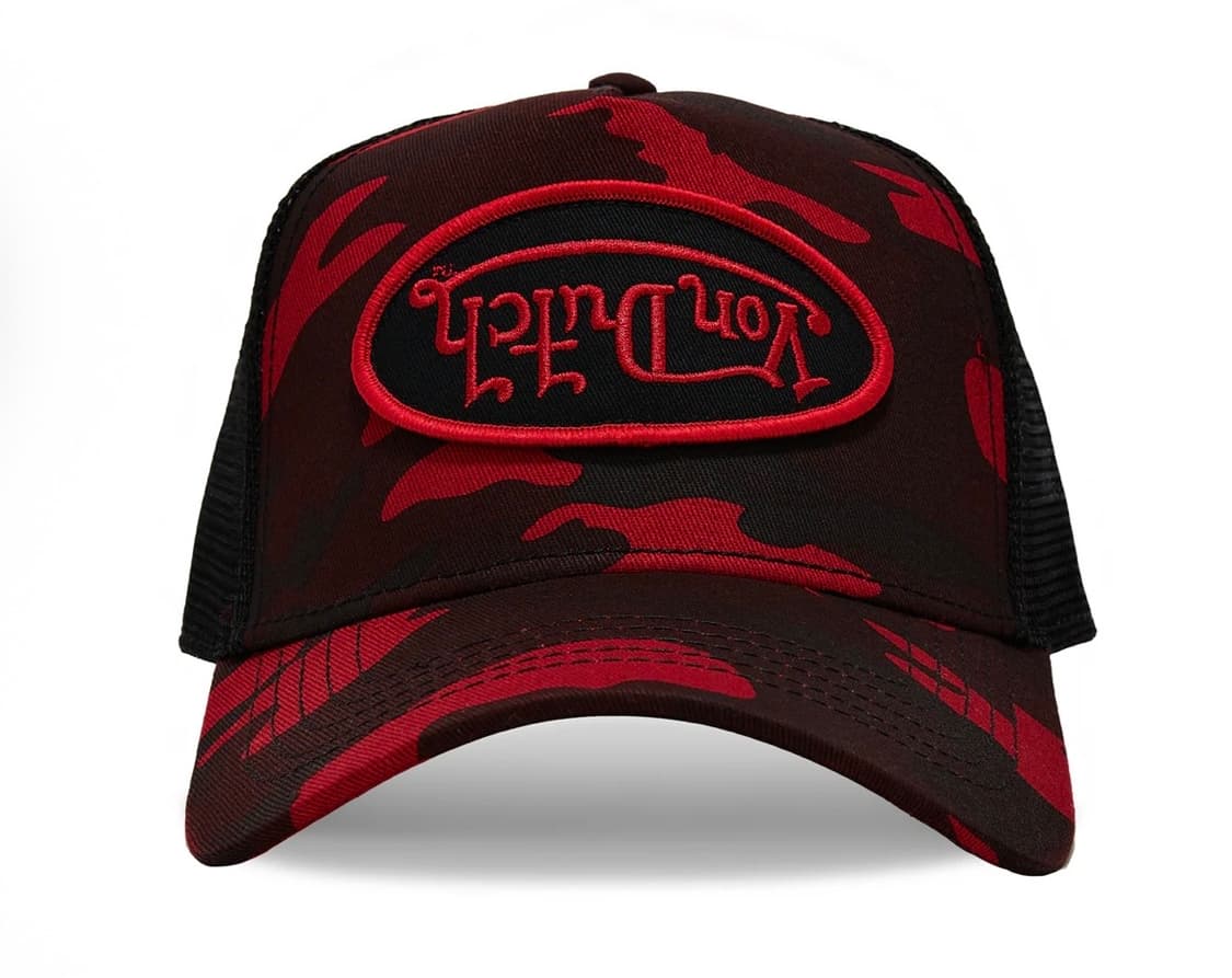 본더치 레드 람보 카모 트럭커 캡 상품이미지1