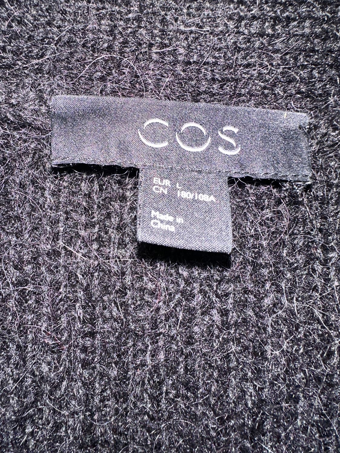 COS 코스 울 알파카 혼방 오버사이즈 가디건 (L) 상품이미지4