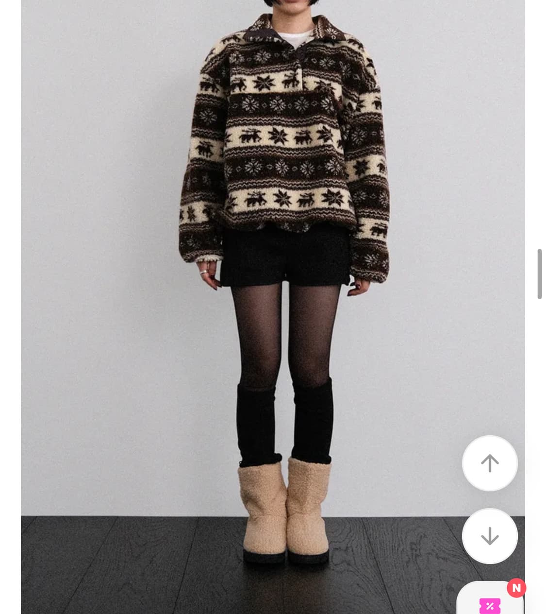 어텀 프로젝트 노르딕 후리스 상품이미지3