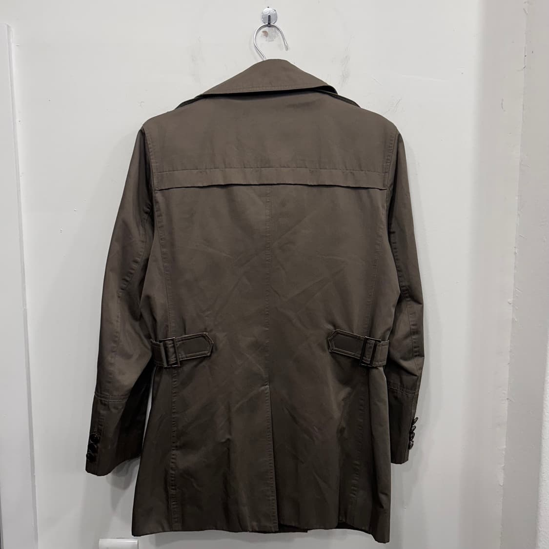 지오송지오 후크 더블버튼 하프 트렌치코트 상품이미지5