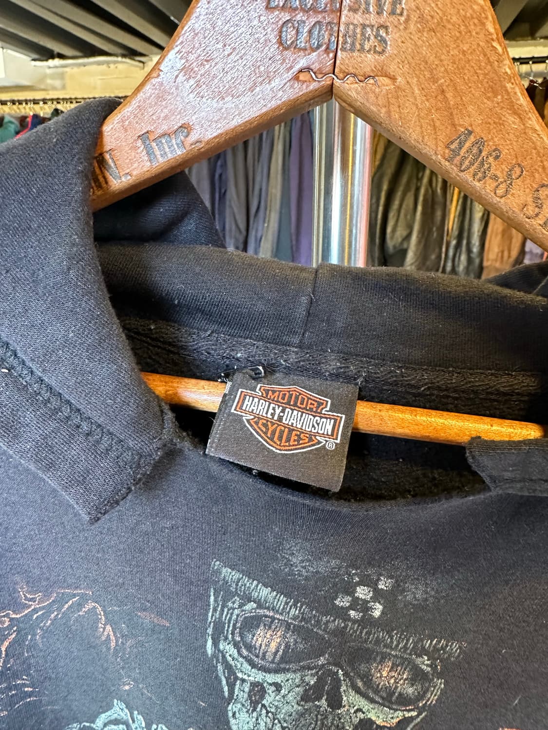 할리데이비슨 페이드 데미지 프린팅 스웻 후드 상품이미지10