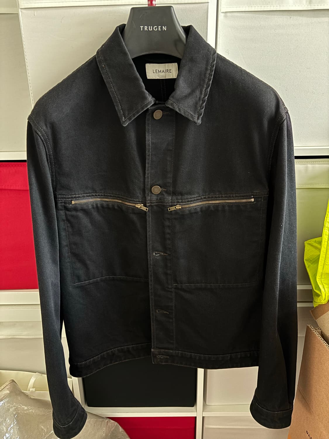 (50) 르메르 블랙 데님 셋업 트러커/부츠컷 상품이미지3