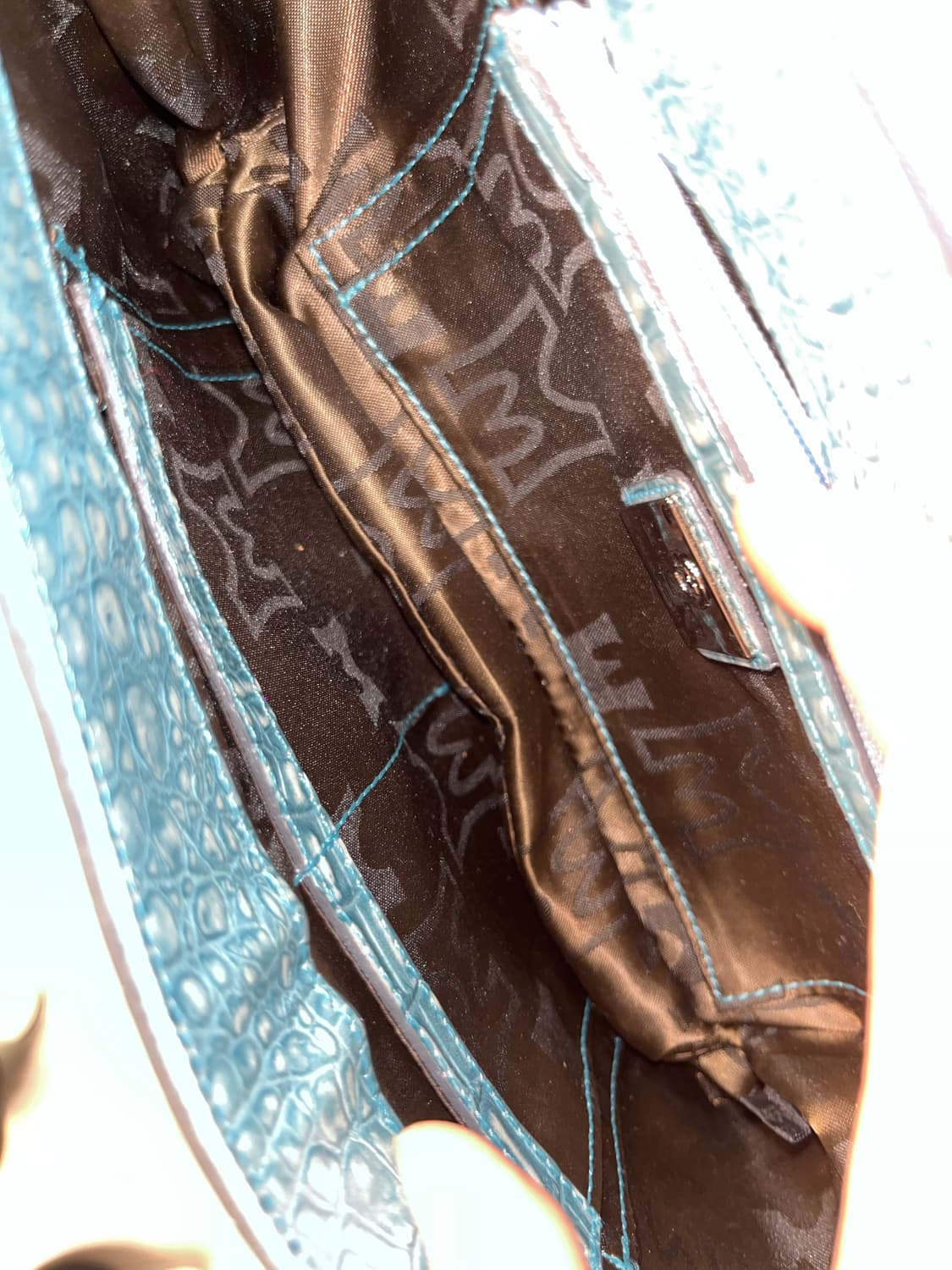 Metro City Crocodile Leather Shoulder Ba 상품이미지9