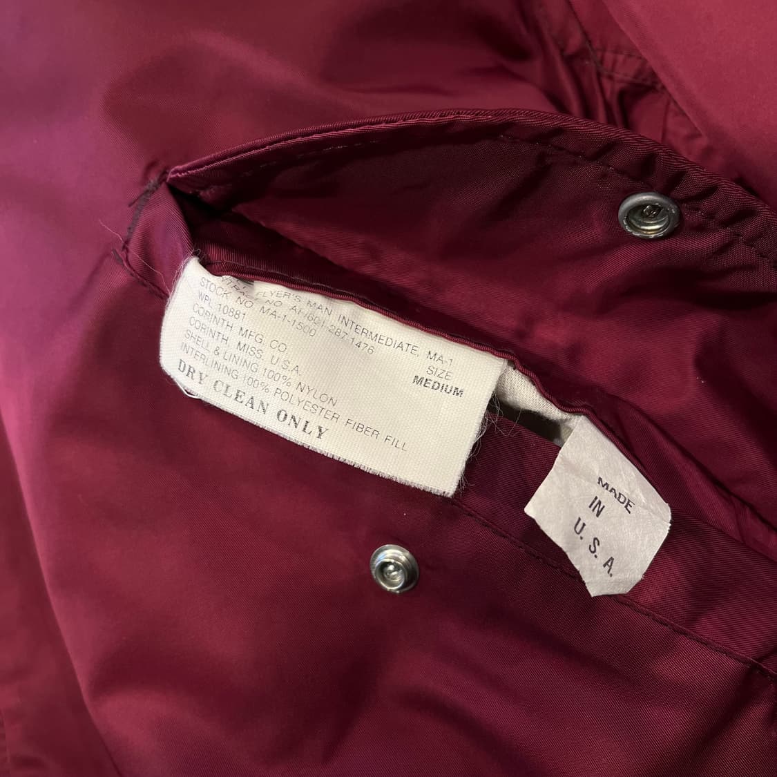 콜린스 Ma-1 플라이트 자켓 상품이미지3