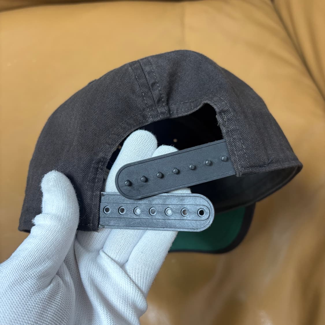 RRL 더블알엘 랄프로렌 폴로 윙로고 6패널 볼캡 모자 워시드 블랙 상품이미지7