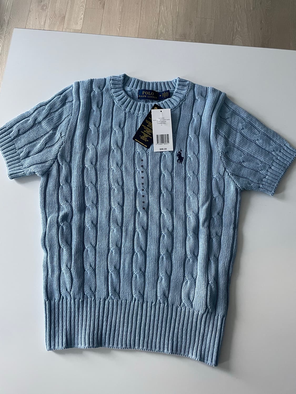 폴로 뉴웨이브 니트 반팔 M 상품이미지2