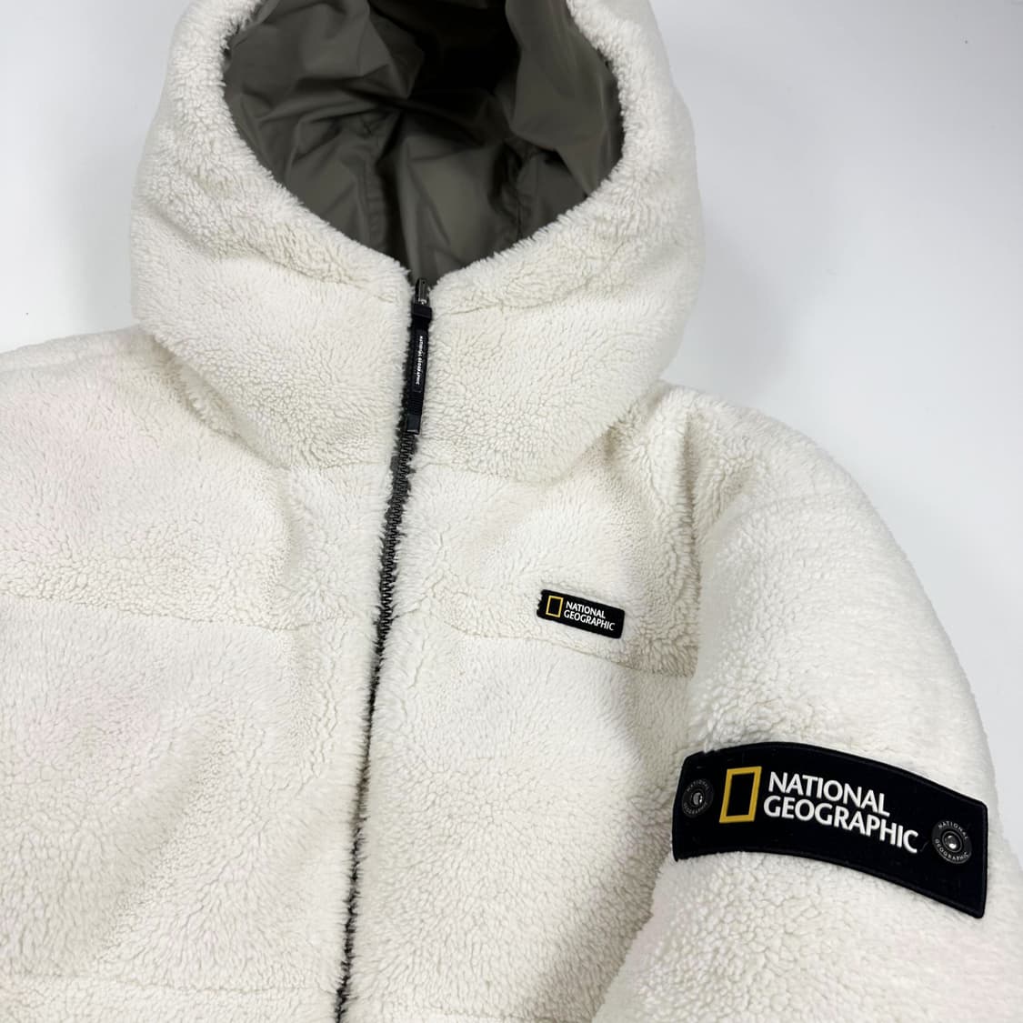 내셔널지오그래픽 리버시블 후리스 패딩 점퍼 (M) 상품이미지3