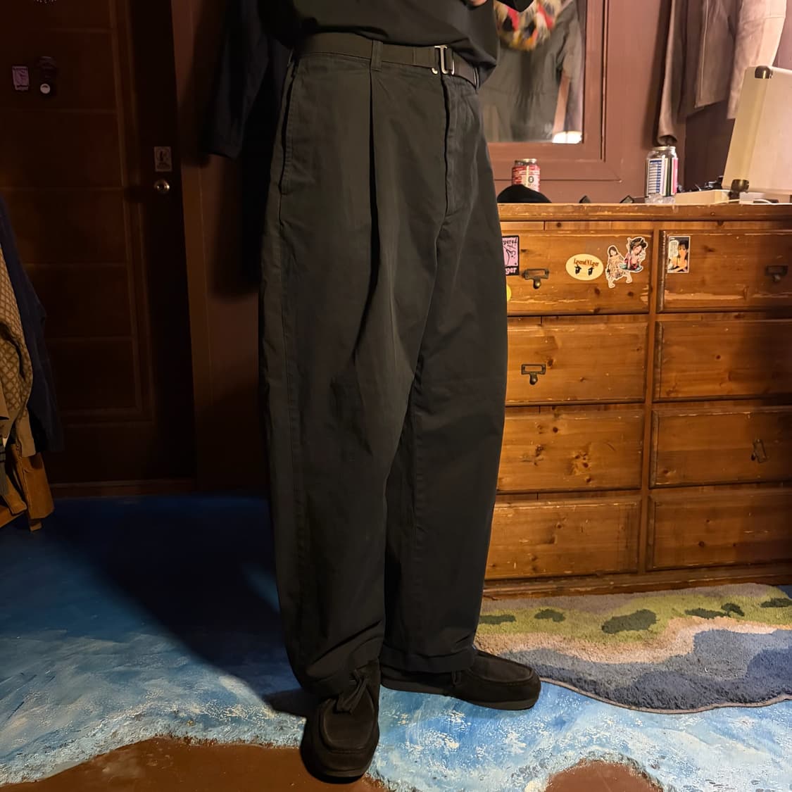 ACNE STUDIOS TWO TUCK WIDE COTTON PANTS 상품이미지2