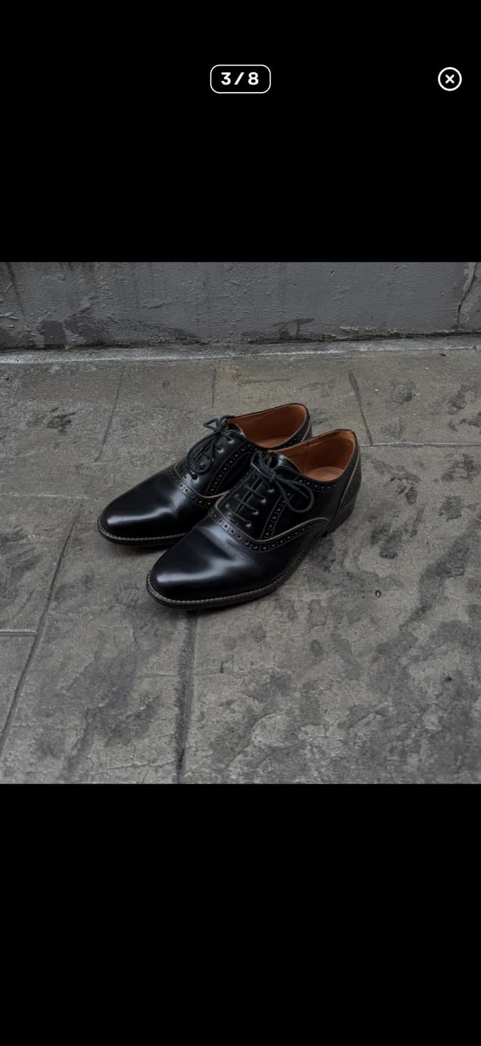 꼼데가르송 옴므 삼각토 윙팁 더비슈즈 상품이미지1