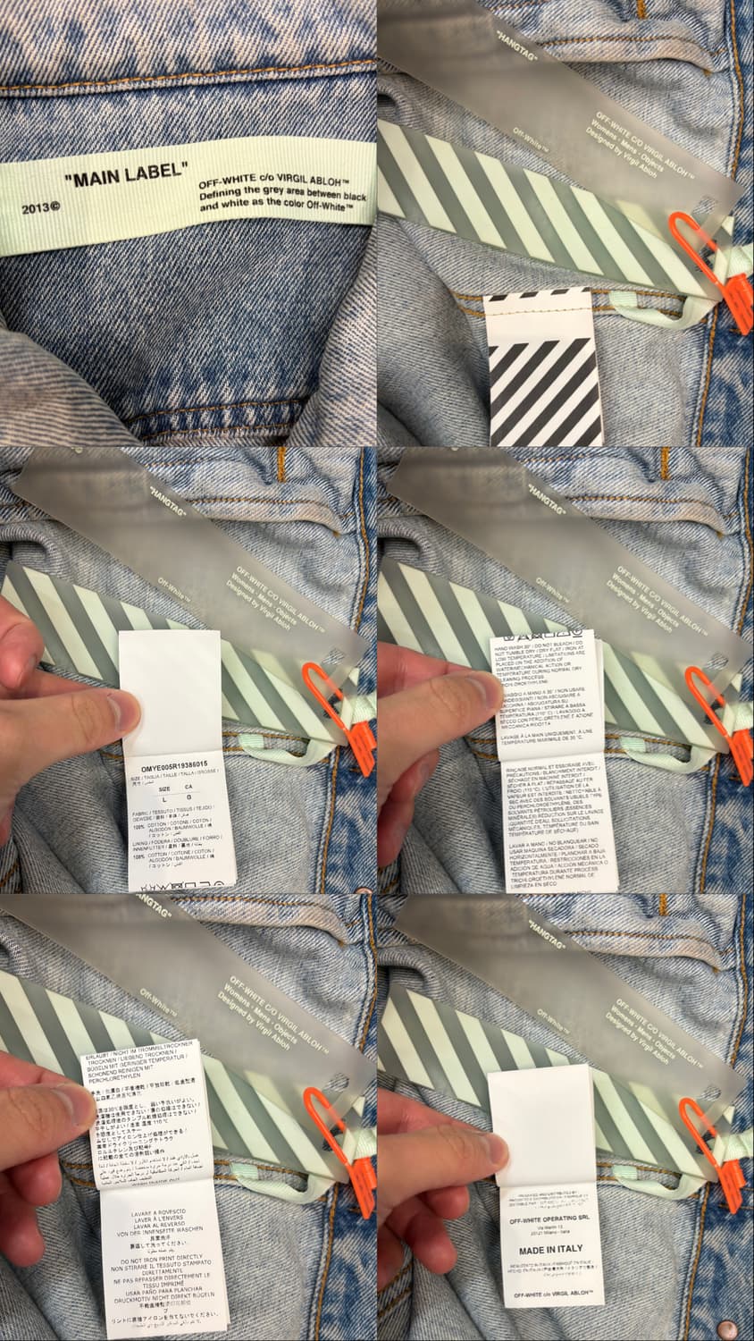 오프화이트 임프레셔니즘 데님 자켓  상품이미지10