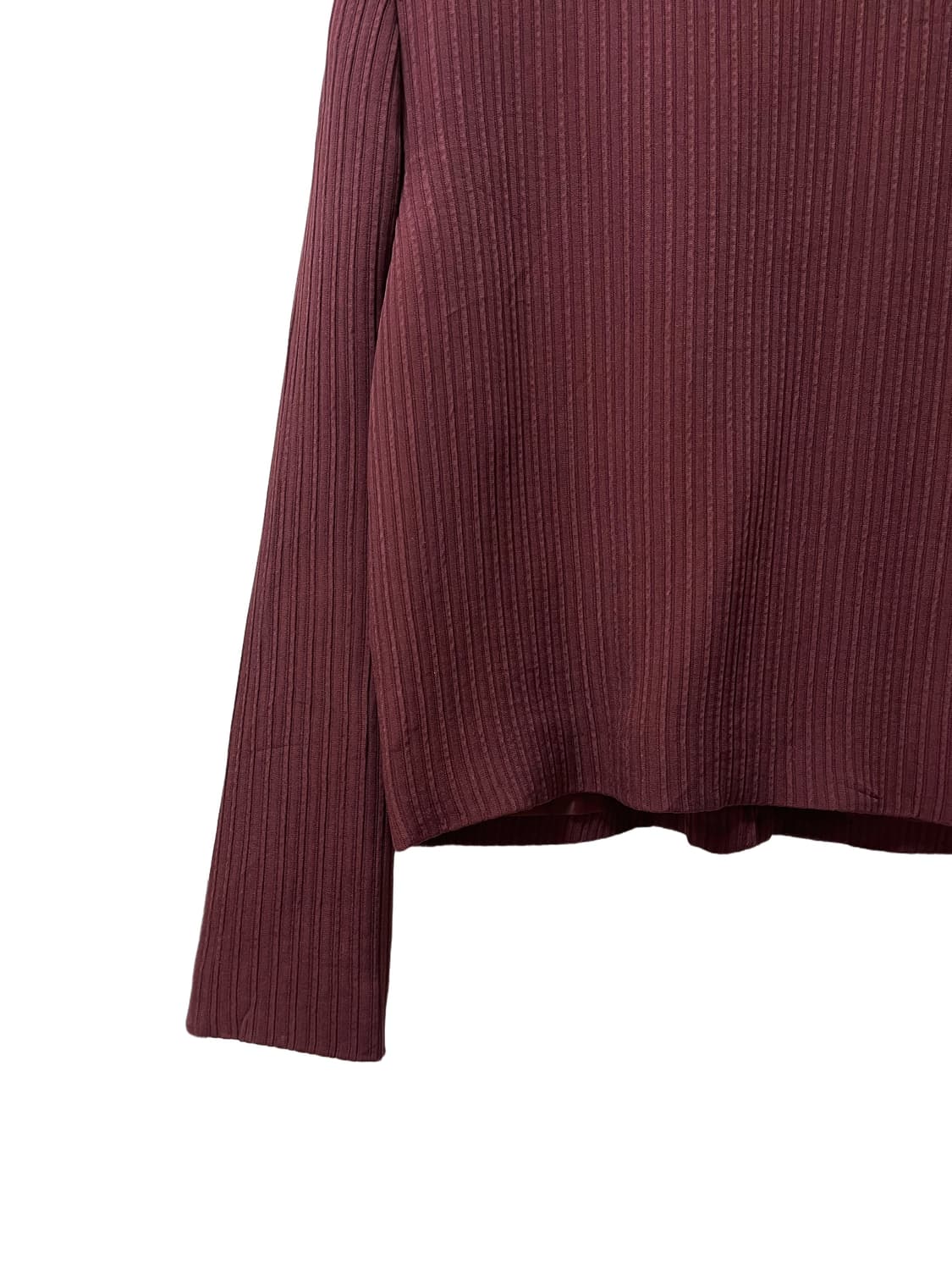 Burgundy Ribbed Blouson 상품이미지5