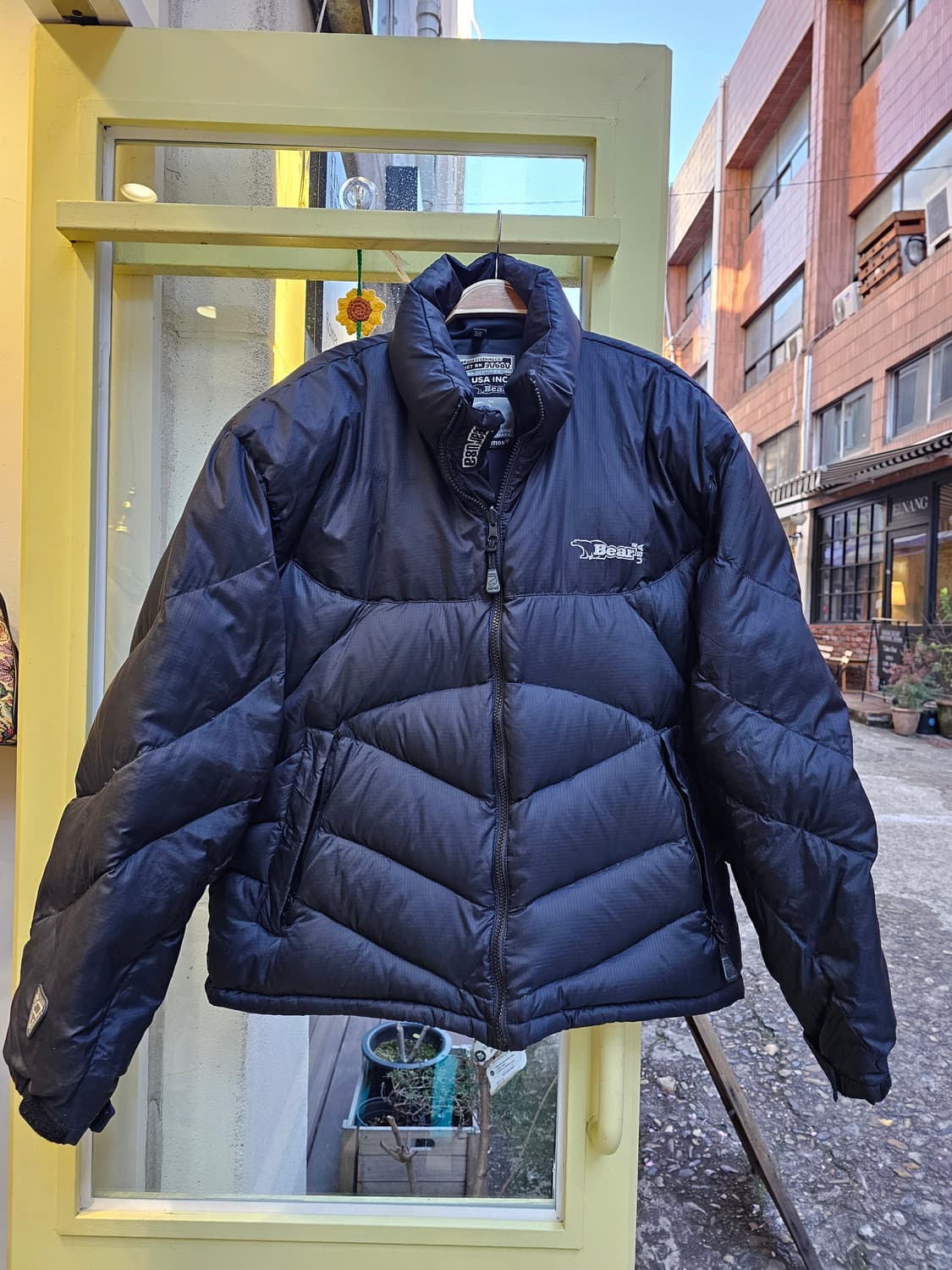 Bear USA 블랙 화이트구스다운 리버시블 패딩 상품이미지3