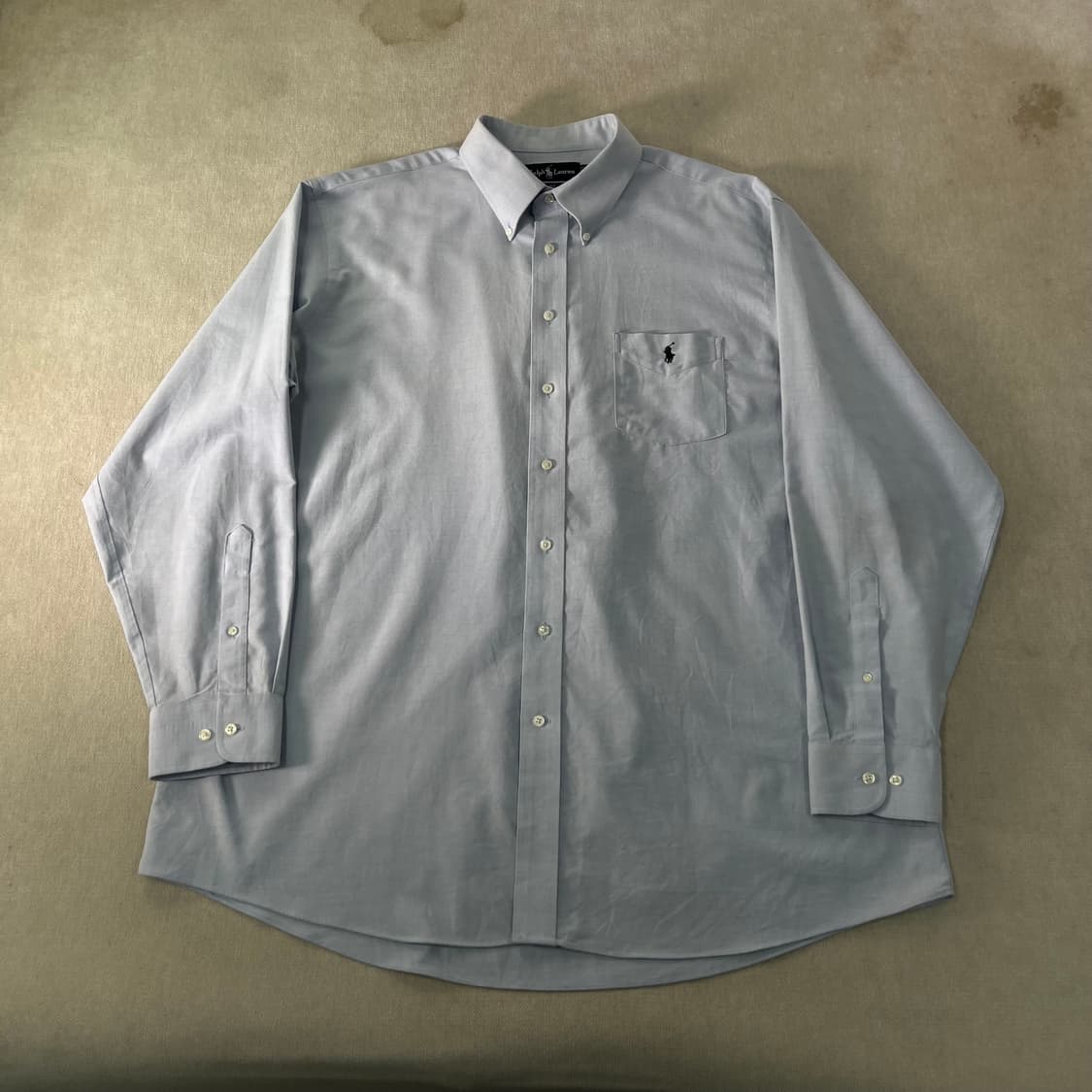 110 폴로랄프로렌 90s 스몰포니 포켓 코튼 셔츠 상품이미지1