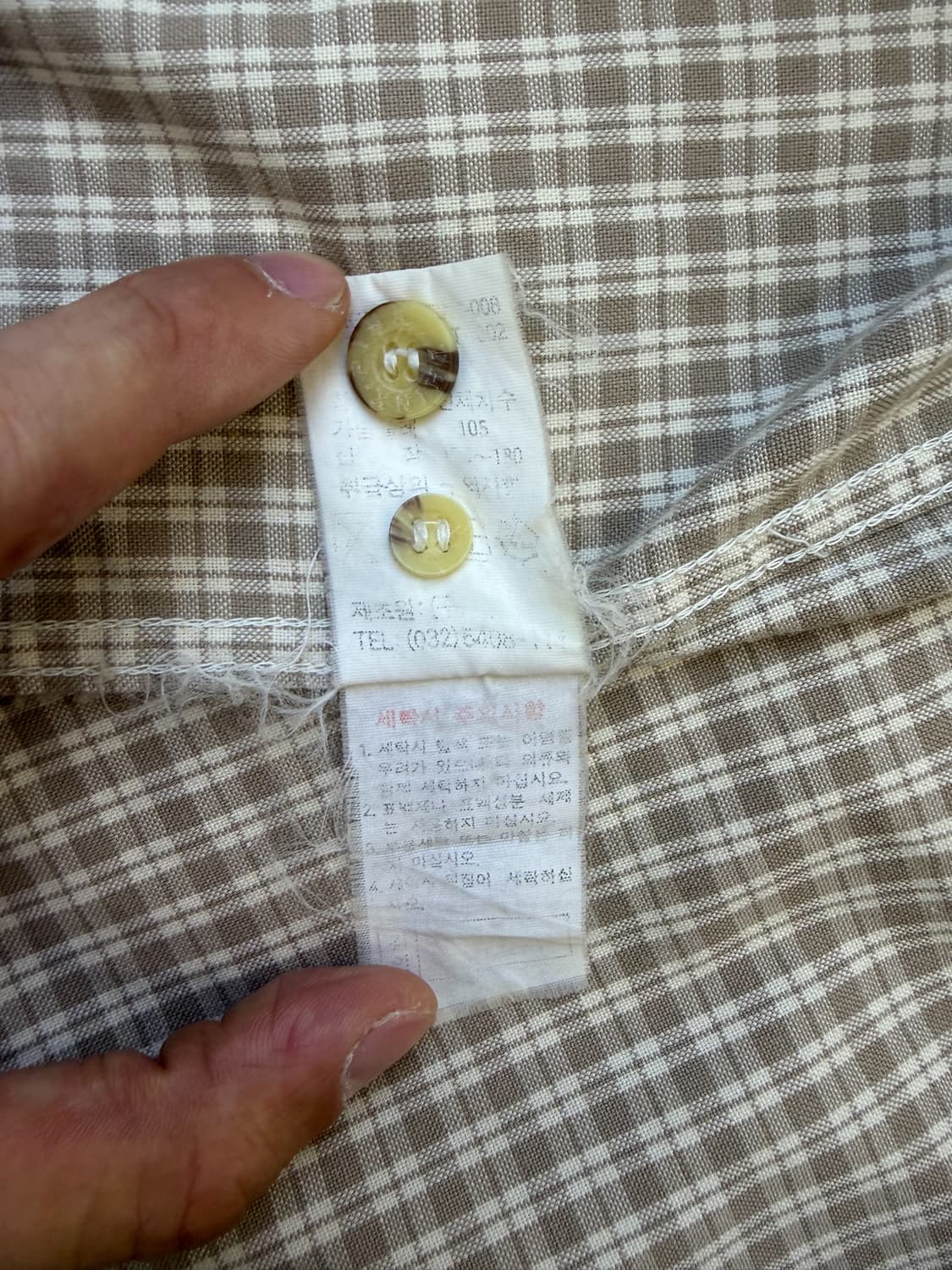 띵크 핑크 투포켓 체크 풀오버 집 셔츠 상품이미지6