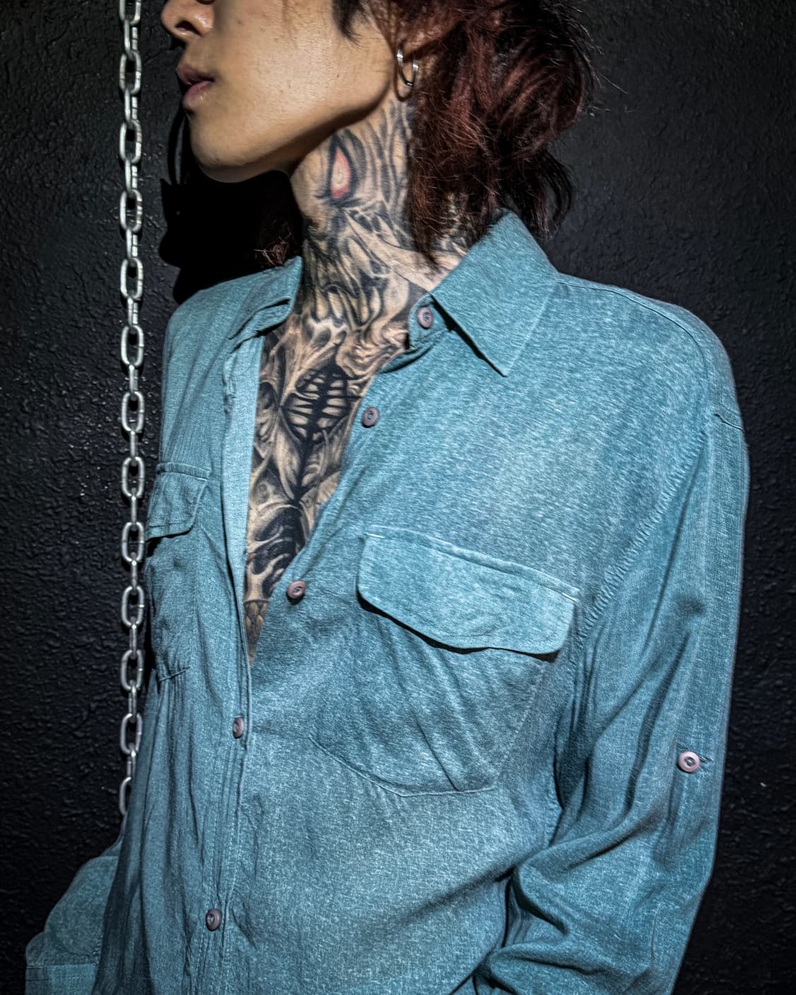 G.O.A – turquoise colored shirt 상품이미지2