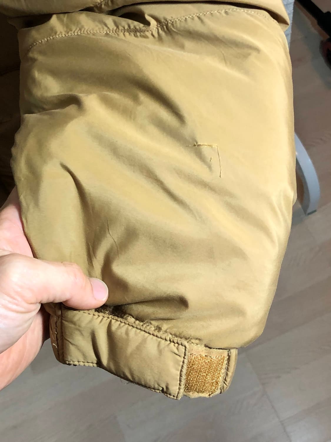 노스페이스 화이트라벨 파이오니아 베이지 구스 다운 패딩 대장급 파카 상품이미지3