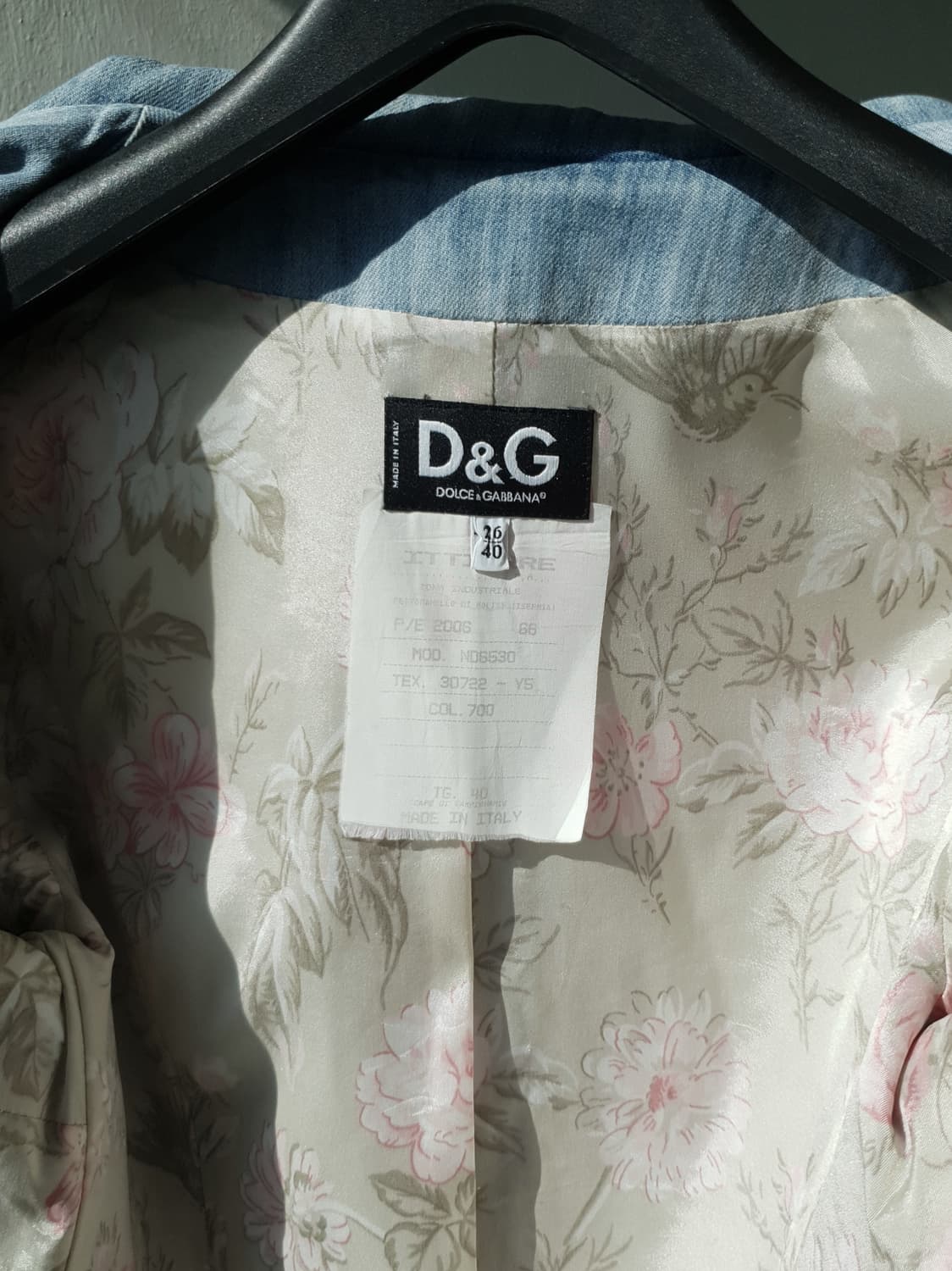 06 S/S D&G victorian denim jacket 상품이미지10