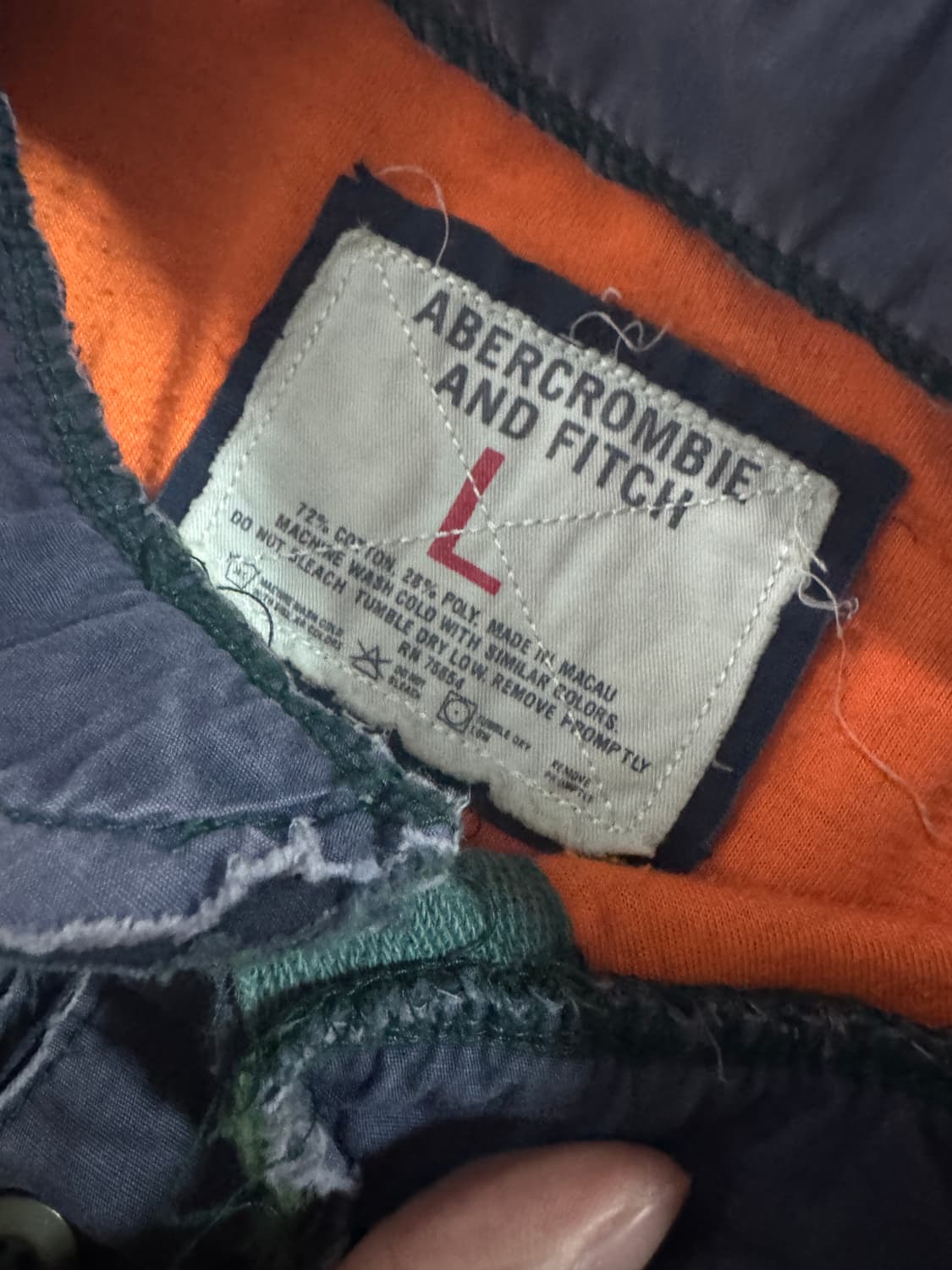 희귀!! 아베크롬비 빈티지 락펑크 오버핏 맨투맨 L 상품이미지3