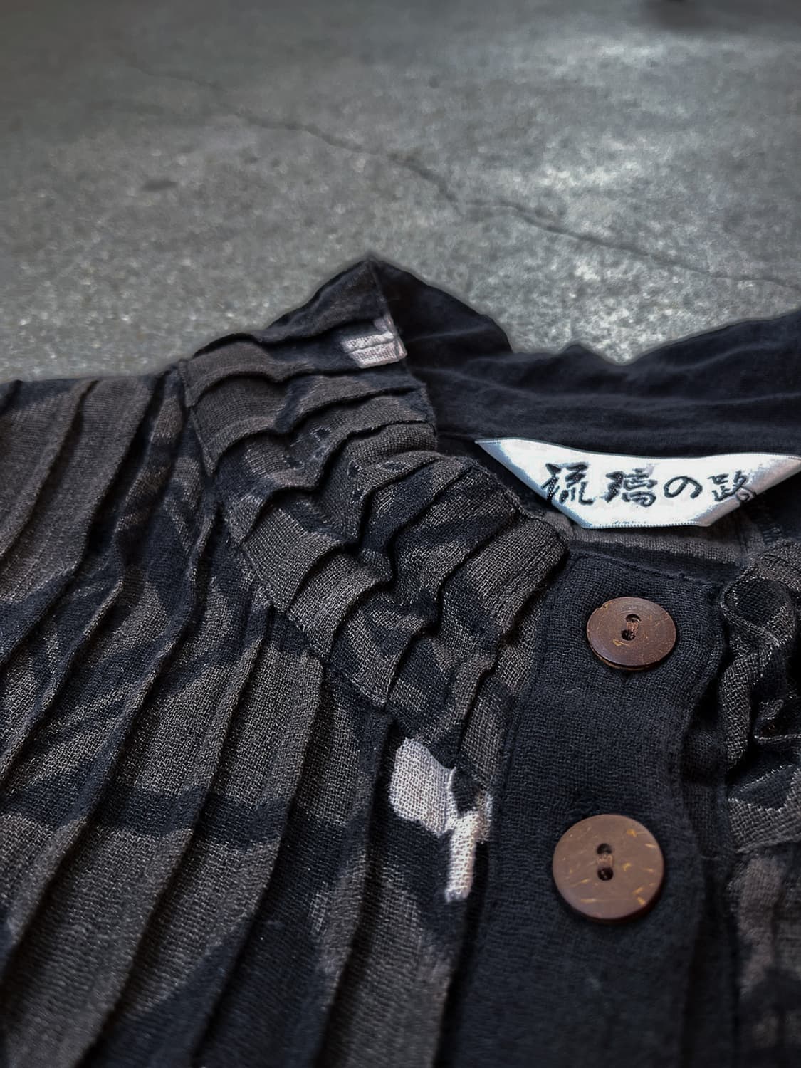 Linen Ethnic Wood Button Shirt 0278 상품이미지4