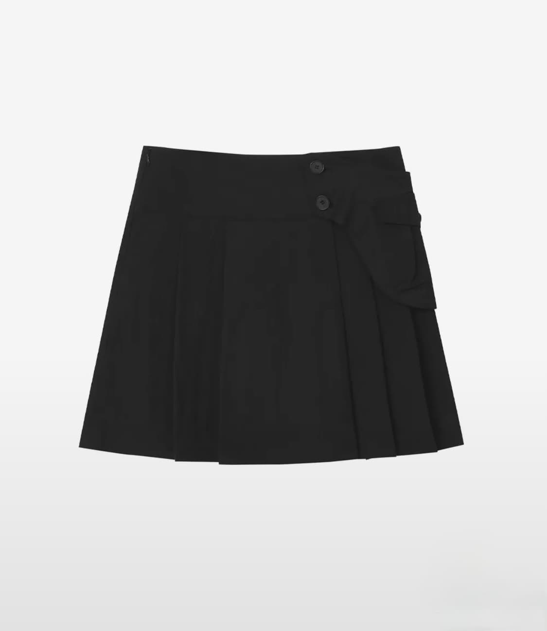 미세키서울 Waist pocket bag midi skirt 블랙 상품이미지4