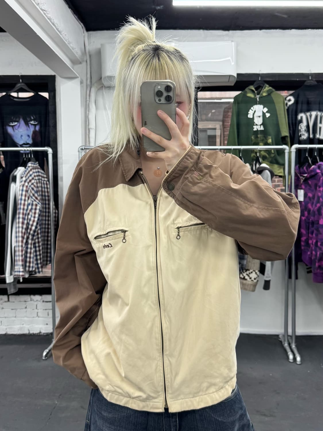 리바이스 스몰로고 브라운 워크자켓 상품이미지2