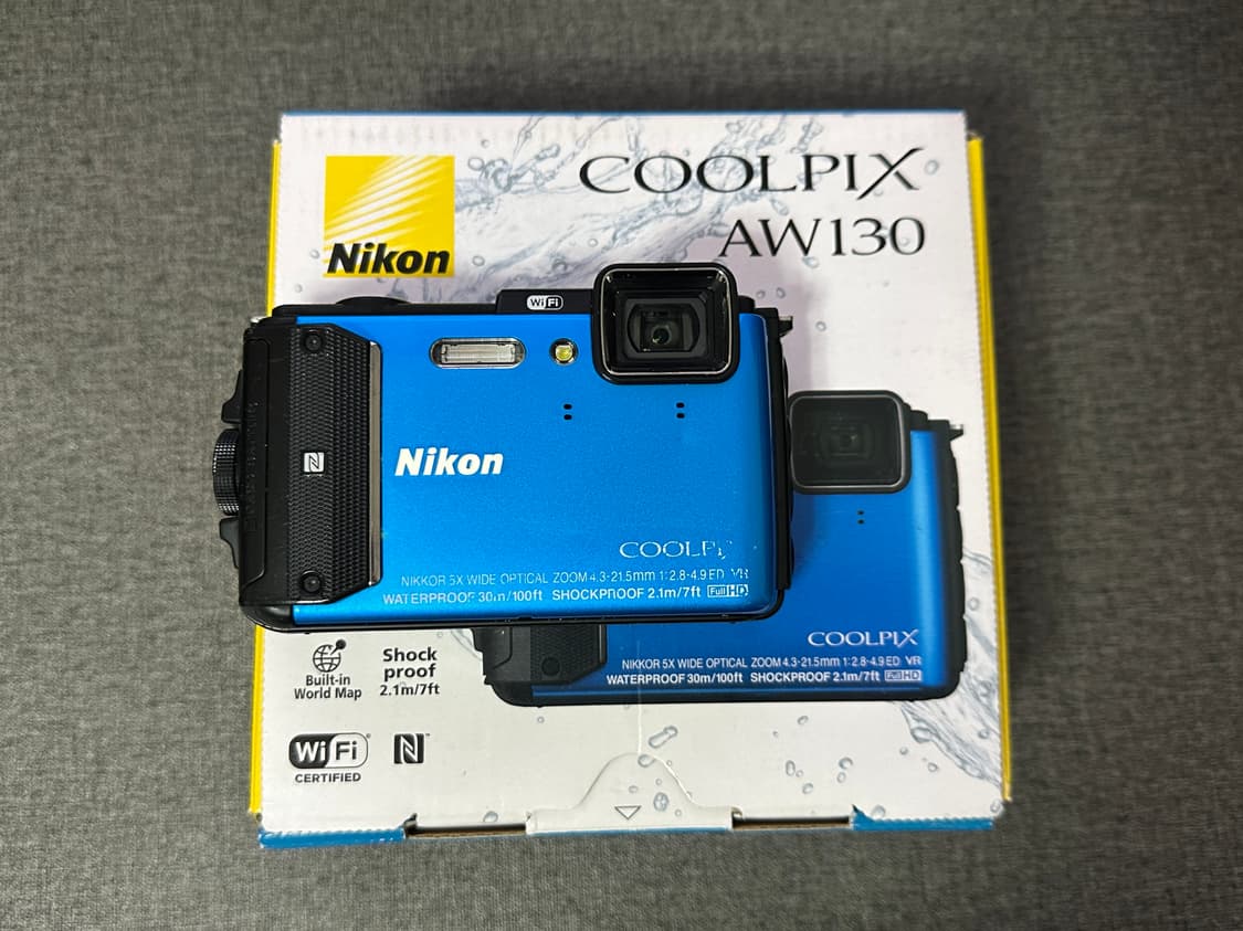 감성디카💙니콘 쿨픽스 AW130 (aw100) 박스셋 +한국어지원 상품이미지1