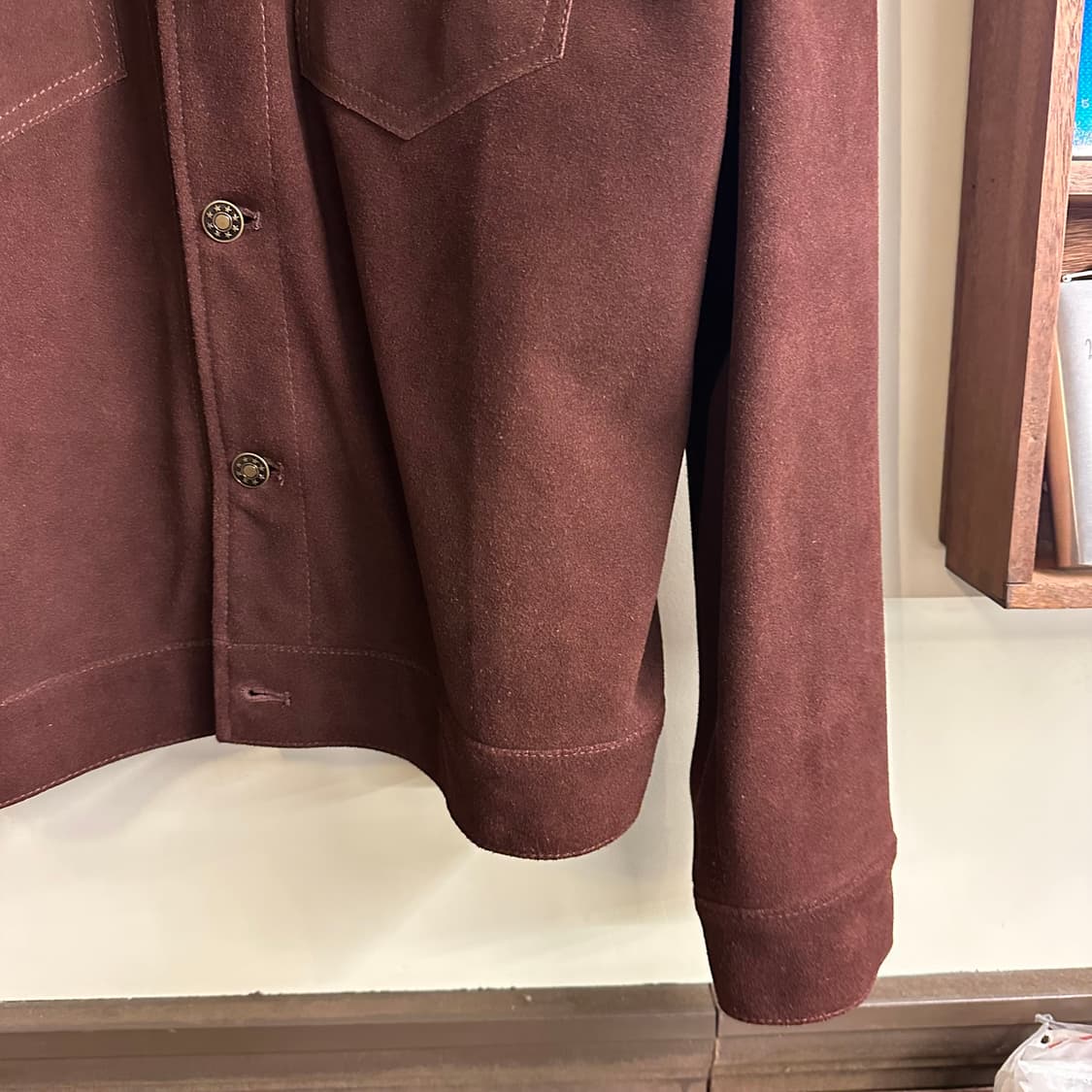 브라운 스웨이드 가죽 자켓 (105)  상품이미지3