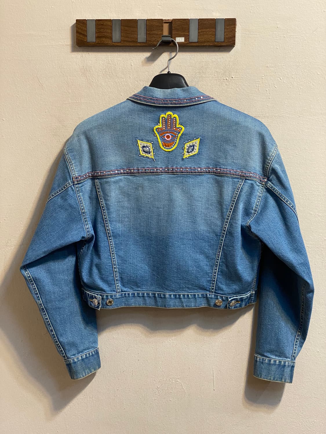 모스키노 쿠튀르 비즈 자수 데님 자켓 상품이미지5