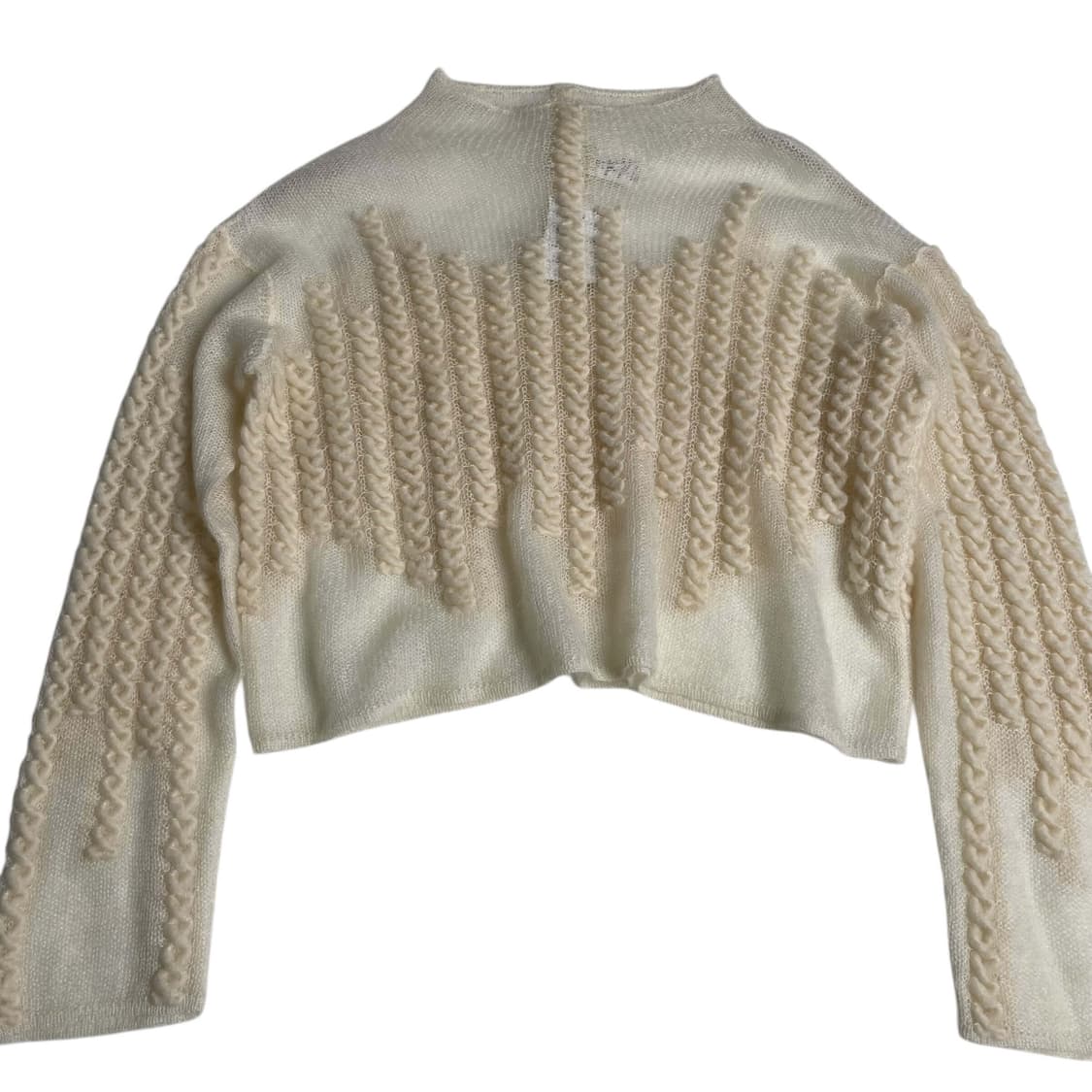 90's krizia maglia X 스티치 모헤어 블렌드 니트  상품이미지4