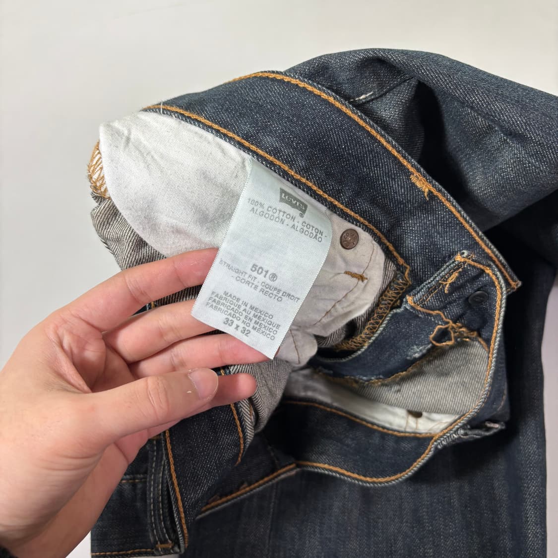 33 리바이스501 스트레이트 생지 데님팬츠 상품이미지6