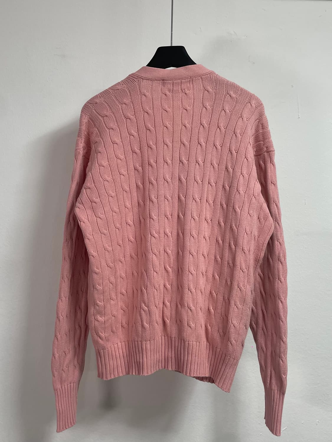 폴로 랄프로렌 파스텔 핑크 케이블 니트 가디건 (on.541) 상품이미지3