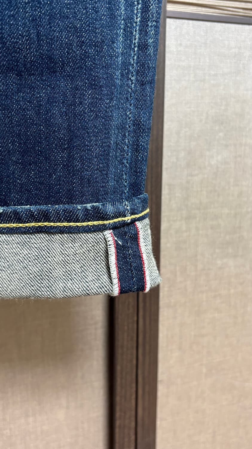 [30] 쇼트 퍼펙토 빈티지 패치워크 셀비지 데님 일본생산 상품이미지3