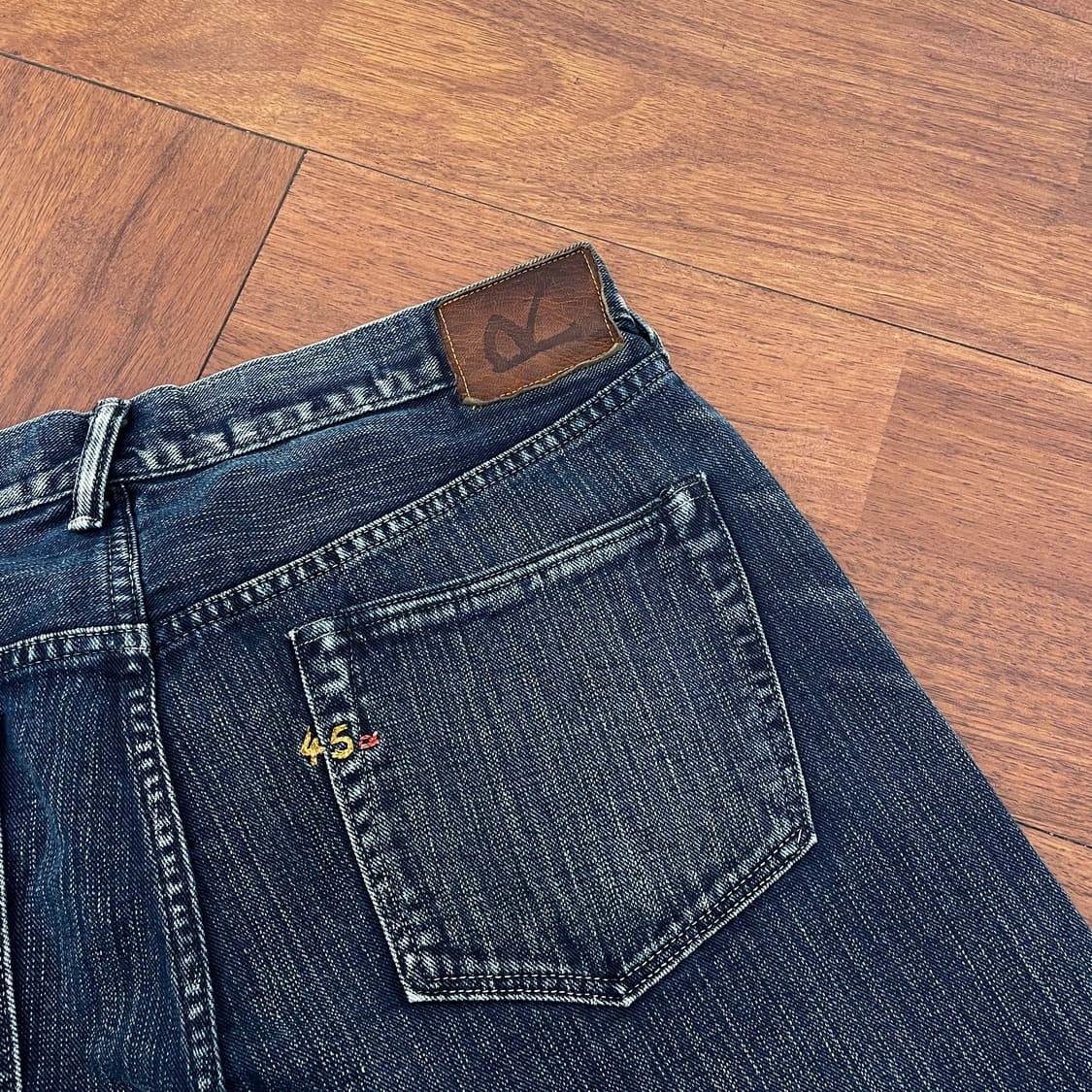 45RPM 워싱 데님 팬츠 상품이미지3