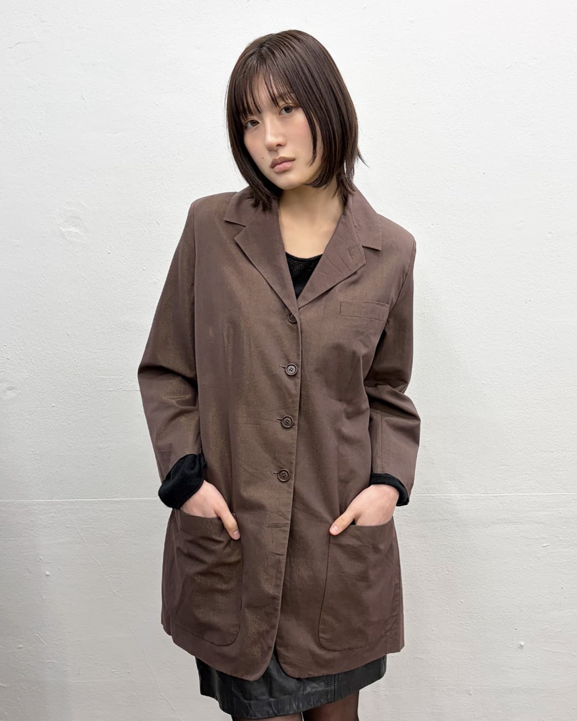 90s 로메오 질리 글리터 롱 자켓 상품이미지1