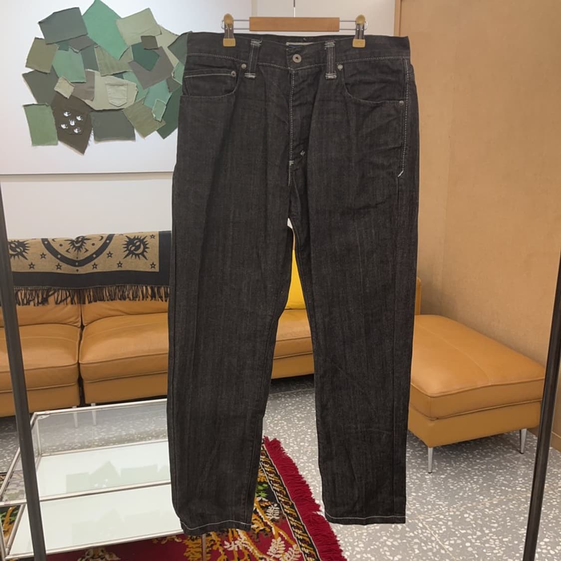 리바이스 569 루즈 스트레이트 블랙진 데님 청바지 33인치 C06270 상품이미지1