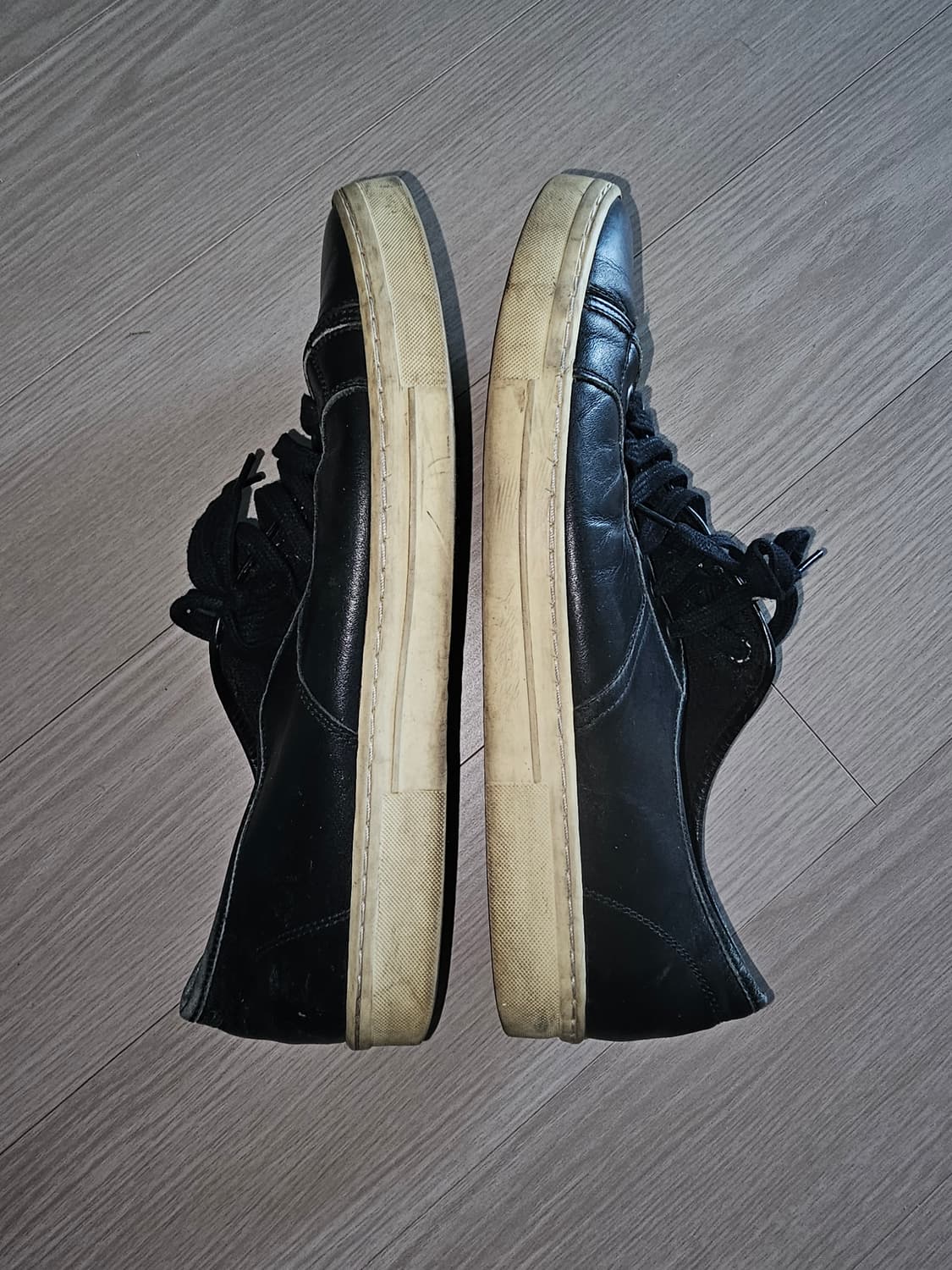 닐바렛 블랙가죽 스니커즈 상품이미지4