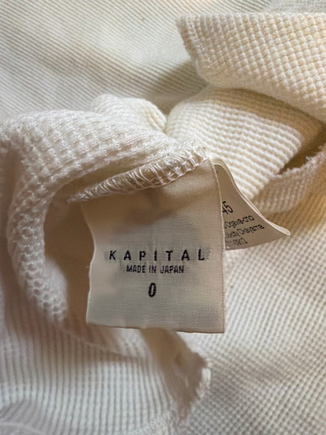 KAPITAL 캐피탈 프릴 와플 롱슬리브 상품이미지5