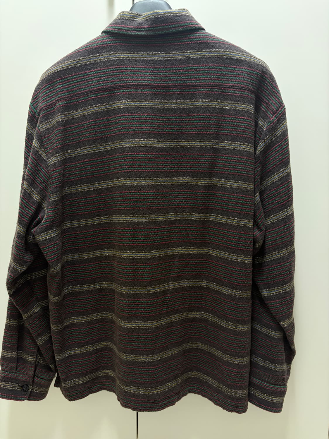 슈프림 우븐 스트라이프 셔츠 페이디드 블랙 L 상품이미지5